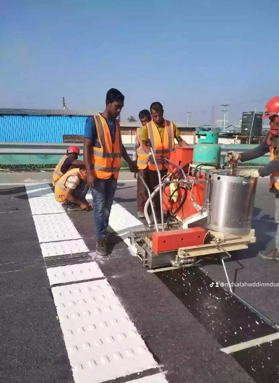 Completed project image of Road Marking by Asad Enterprise